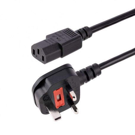 StarTech.com Cavo di alimentazione per computer del Regno Unito 3 m - Spina a tre spinotti - C13 a BS-1363 (PXT101UK3M)