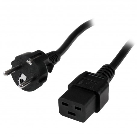 StarTech.com Cavo alimentazione PC a C19 - Cavo di Rete PC CEE7 a IEC 320 C19 - 2m (PXTEUC192M)