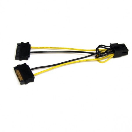 StarTech.com Adattatore cavo di alimentazione SATA a scheda video PCI Express 8 pin da 15 cm (SATPCIEX8ADP)