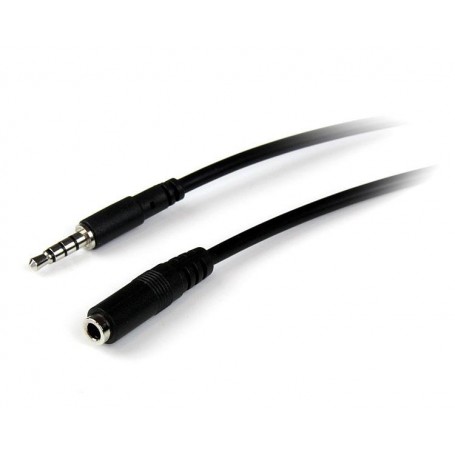 StarTech.com Cavo di prolunga 1 m per auricolari TRRS a 4 posizioni da 3,5 mm - M/F (MUHSMF1M)