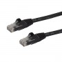 StarTech.com Cavo patch antigroviglio UTP RJ45 Cat6 Gigabit 10 m nero - Cavo patch 10 m (N6PATC10MBK)