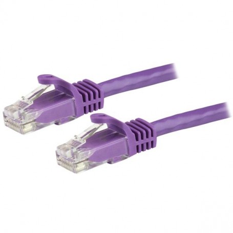 StarTech.com Cavo patch CAT6 1,5 m - Filo di rame al 100% - Connettore antistrappo - Viola (N6PATC150CMPL)