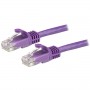 StarTech.com Cavo patch CAT6 1,5 m - Filo di rame al 100% - Connettore antistrappo - Viola (N6PATC150CMPL)