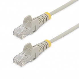 StarTech.com Cavo di Rete Ethernet Snagless CAT6 da 2m - Cavo Patch antigroviglio slim RJ45 - Grigio (N6PAT200CMGRS)