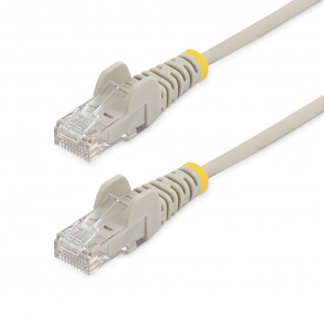StarTech.com Cavo di Rete Ethernet Snagless CAT6 da 2m - Cavo Patch antigroviglio slim RJ45 - Grigio (N6PAT200CMGRS)