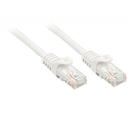 Lindy RJ-45/RJ-45 Cat6 5m cavo di rete Bianco U/UTP (UTP) (48205)