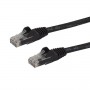 StarTech.com Cavo patch antigroviglio UTP RJ45 Gigabit Cat6 nero 2m - Cavo patch 2 m (N6PATC2MBK)