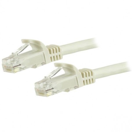 StarTech.com Cavo patch antigroviglio UTP RJ45 Cat6 Gigabit 3 m bianco - Cavo patch 3 m (N6PATC3MWH)