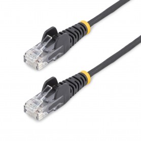 StarTech.com Cavo di Rete Ethernet Snagless CAT6 da 3m - Cavo Patch antigroviglio slim RJ45 - Nero (N6PAT300CMBKS)