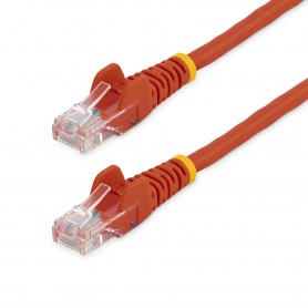 StarTech.com Cavo di rete CAT 5e - Cavo Patch Ethernet RJ45 UTP Rosso da 1m antigroviglio (45PAT1MRD)