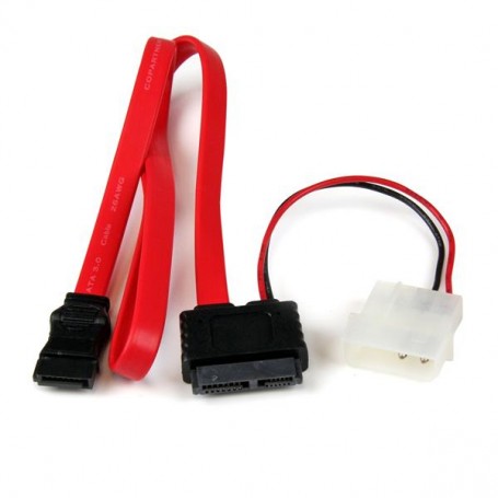 StarTech.com Cavo adattatore slimline SATA a SATA e alimentazione LP4 50 cm (SLSATAF20)