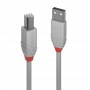 Lindy 36682 cavo USB 1 m USB 2.0 USB A USB B Grigio (36682)