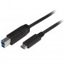 StarTech.com USB315CB2M cavo USB 2 m USB 3.2 Gen 1 (3.1 Gen 1) USB C USB B Nero (USB315CB2M)
