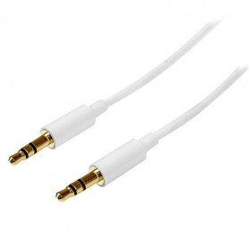 StarTech.com Cavo audio stereo slim da 3,5 mm bianco 1 m - M/M (MU1MMMSWH)