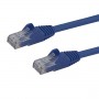 StarTech.com Cavo patch CAT6 1,5 m - Filo di rame al 100% - Connettore antistrappo - Blu (N6PATC150CMBL)