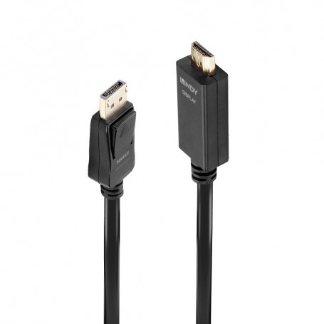 Lindy 36923 cavo e adattatore video 3 m DisplayPort HDMI tipo A (Standard) Nero (36923) (36923-LND)