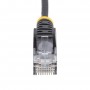 StarTech.com Cavo di Rete Ethernet Snagless CAT6 da 2,5m - Cavo Patch antigroviglio slim RJ45 - Nero (N6PAT250CMBKS)