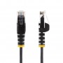 StarTech.com Cavo di Rete Ethernet Snagless CAT6 da 3m - Cavo Patch antigroviglio slim RJ45 - Nero (N6PAT300CMBKS)
