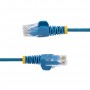 StarTech.com Cavo di Rete Ethernet Snagless CAT6 da 3m - Cavo Patch antigroviglio slim RJ45 - Blu (N6PAT300CMBLS)