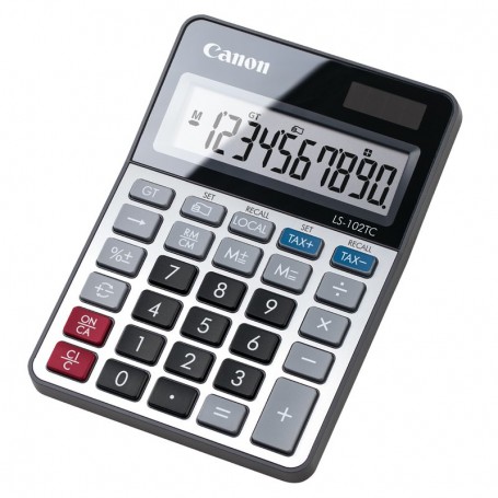 Canon LS-102 TC calcolatrice Desktop Calcolatrice di base Nero, Metallico (2471C001)