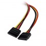 StarTech.com Cavo adattatore LP4 di alimentazione a Y, 2 x SATA, 30 cm (PYO2LP4SATA)