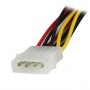 StarTech.com Adattatore splitter cavo di alimentazione Y LP4 a 2 SATA latching da 30 cm - 4 pin a dual SATA (PYO2LP4LSATA)
