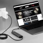 Lindy 43326 replicatore di porte e docking station per laptop Cablato USB 3.2 Gen 1 (3.1 Gen 1) Type-C Nero, Grigio