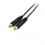 StarTech.com Cavo splitter stereo 15 cm - 3,5 mm maschio a 2 connettori femmina 3,5 mm (MUY1MFF)