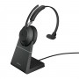 Jabra Evolve2 65, MS Mono Auricolare Wireless A Padiglione Ufficio USB tipo A Bluetooth Nero (26599-899-989)