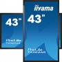 iiyama T4362AS-B1 visualizzatore di messaggi Pannello piatto interattivo 108 cm (42.5") IPS 500 cd/m² 4K Ultra HD Nero Touch sc