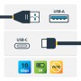 CAVO USB-A A USB-C - 1M (USB31AC1M)