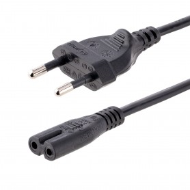 StarTech.com Cavo di Alimentazione CA da 3m, Spina EuroPlug a C7, 2.5A-250V, 18AWG, Cavo Elettrico di Ricambio con spina italian