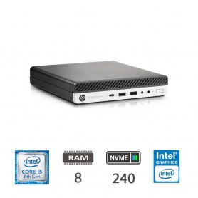 HP REGLOO 800 G4 DM I5-8500T 8GB NVME240 W10P 2Y