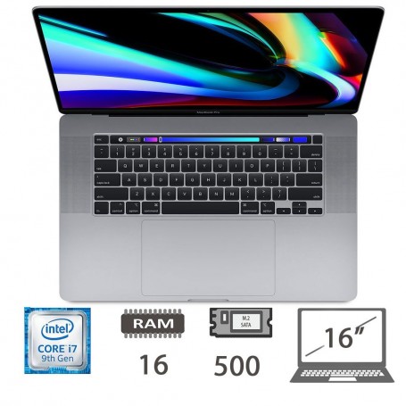 MBP 16 T.BAR(2019)I7-9750H-@2.6GHZ/16/500/SG/2Y
