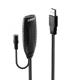 Lindy 43156 cavo USB 10 m USB 3.2 Gen 1 (3.1 Gen 1) USB A Nero (43156)