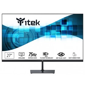 itek GWF Monitor PC 68,6 cm (27") 1920 x 1080 Pixel Full HD LED Nero