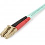 StarTech.com Cavo in Fibra Ottica Multimodale Duplex OM4 LC/LC - 100 Gb - 50/125 - LSZH - Turchese da 2m (450FBLCLC2)