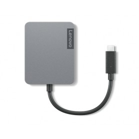 Lenovo 4X91A30366 hub di interfaccia USB 2.0 Type-C Grigio (4X91A30366)