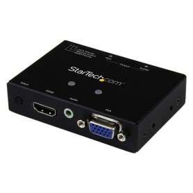 StarTech.com Switch Commutatore 2x1 VGA + HDMI a VGA - Switch Convertitore HDMI / VGA a VGA con commutazione prior (VS221HD2VGA)