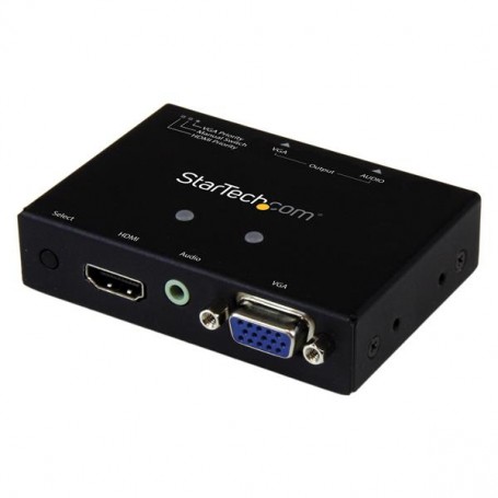 StarTech.com Switch Commutatore 2x1 VGA + HDMI a VGA - Switch Convertitore HDMI / VGA a VGA con commutazione prior (VS221HD2VGA)