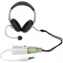 StarTech.com Adattatore auricolare / cuffie da 4 posizioni da 3,5 mm a 2 da 3 posizioni da 3,5 mm M/F - bianco (MUYHSMFFADW)