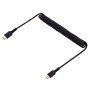 StarTech.com Cavo USB C Ricarica Veloce da 1m Cavetto USB tipo C 2.0 Spiralato di Alimentazione e Sincronizzazione Resistente Ca