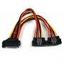 StarTech.com Adattatore cavo splitter Y di alimentazione SATA tipo latch 15 cm - M/F (PYO2LSATA)