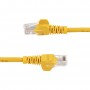 StarTech.com Cavo di rete CAT 5e - Cavo Patch Ethernet RJ45 UTP Giallo da 1m antigroviglio (45PAT1MYL)