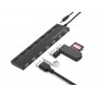Conceptronic HUBBIES08BP hub di interfaccia USB 2.0 480 Mbit/s Nero (HUBBIES08BP)