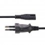 StarTech.com Cavo di Alimentazione CA da 2m, Spina EuroPlug a C7, 2.5A-250V, 18AWG, Cavo Elettrico di Ricambio con spina italian