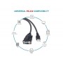 Equip 133391 cavo seriale Nero 1,5 m USB tipo A DB-9