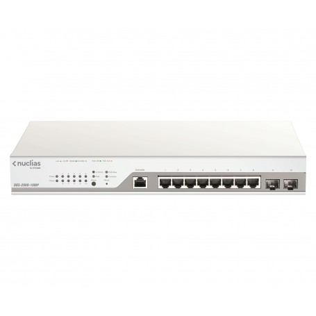 D-Link DBS-2000-10MP switch di rete Gestito Gigabit Ethernet (10/100/1000) Supporto Power over Ethernet (PoE) Gr (DBS-2000-10MP)
