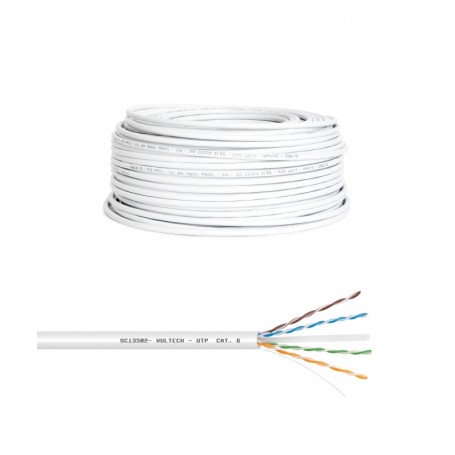 Vultech SC13502-50 cavo di rete Bianco 50 m Cat6 U/UTP (UTP) (SC13502-50)