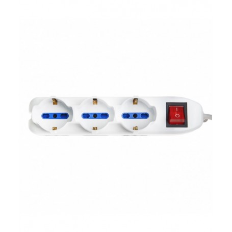 Vultech MU-02 prolunghe e multiple 1,5 m 9 presa(e) AC Bianco